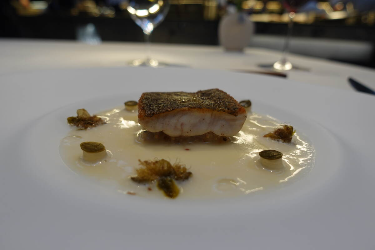 Aged Galician sole in seaweed
