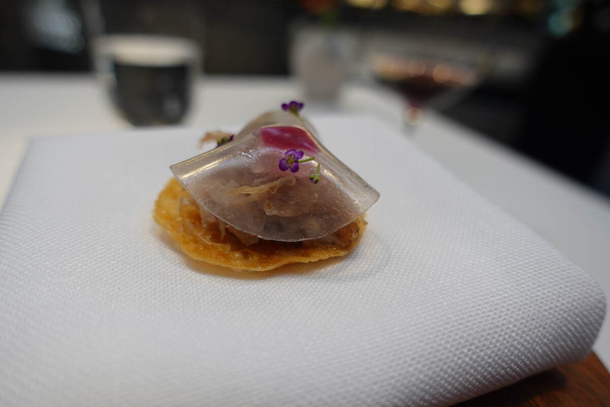 Crispy aged 'Rubia Gallega' ham, rosemary and thyme